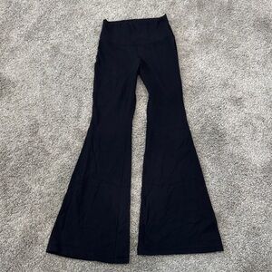 Aritzia TnAction Black Flared Leggings